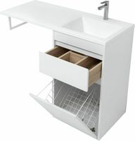 Товар: Тумба с раковиной Aquanet Токио 110 R 239299 Белая - фото 8 Тумба с раковиной Aquanet Токио 110 R 239299 Белая — фото 8, Мебель для ванной