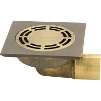 Душевой трап Migliore Ricambi 20207 с решеткой Бронза — фото 1, Трапы для душа