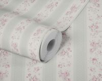 Товар: Обои AS Creation Maison Charme 39069-2 Винил на флизелине (0,53*10,05) Белый/Серый/Розовый, Полоса/Цветы - фото 4 Обои AS Creation Maison Charme 39069-2 Винил на флизелине (0,53*10,05) Белый/Серый/Розовый, Полоса/Цветы — фото 4, Обои для стен