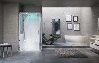 Товар: Душевая кабина Novellini Eon 120х80 L EON2P129ST1F-1AK с гидромассажем - фото 2 Душевая кабина Novellini Eon 120х80 L EON2P129ST1F-1AK с гидромассажем — фото 2, Душевые кабины