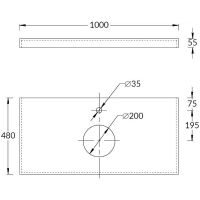Товар: Столешница под раковину Kerama Marazzi Canaletto Про Чементо 100 CN100.DD507020R Коричневая темная матовая - фото 3 Столешница под раковину Kerama Marazzi Canaletto Про Чементо 100 CN100.DD507020R Коричневая темная матовая — фото 3, Раковины