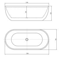 Акриловая ванна Aquanet Ocean 170x78 333603 без гидромассажа — фото 4, Акриловые ванны