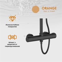Товар: Душевая система Orange T02S4-912b Черный - фото 9 Душевая система Orange T02S4-912b Черный — фото 9, Душевое оборудование. Душевая программа