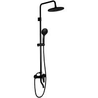 Душевая система Frap H29 F2429 Черная матовая — фото 1, Душевые стойки