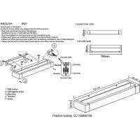Настенный светильник Crystal Lux CLT 028W700 BL Черный — фото 2, Светильники
