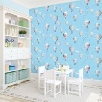 Обои детские Andrea Rossi Kids Land 54279-3 Винил на флизелине (1,06*10,05) Голубой, Воздушные шары — фото 3, Обои для стен