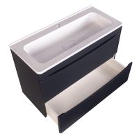 Товар: Тумба под раковину Style Line Бергамо 80 СС-00002324 подвесная Черная антискрейч - фото 3 Тумба под раковину Style Line Бергамо 80 СС-00002324 подвесная Черная антискрейч — фото 3, Мебель для ванной