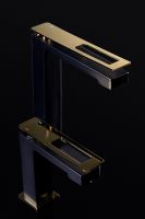 Товар: Смеситель для раковины Boheme Q 142-BG Черный Золото - фото 3 Смеситель для раковины Boheme Q 142-BG Черный Золото — фото 3, Смесители