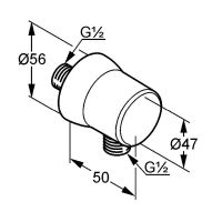Шланговое подключение Kludi Sirena 6306105-00 Хром — фото 3, Шланговые подключения