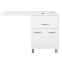 Тумба под раковину Style Line ВаЛеРо 120 Люкс Plus Белая — фото 1, Мебель для ванной