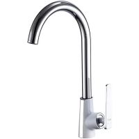 Смеситель для кухни Frap H58 F4058 Белый Хром — фото 1, Смесители для кухни