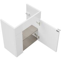 Тумба под раковину Kerama Marazzi Lato 50 LA.50\WHT подвесная Белая глянцевая — фото 7, Мебель для ванной