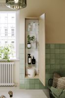 Шкаф пенал Aqwella Astrid 35 AST0535DD подвесной Дуб Давос — фото 3, Мебель для ванной