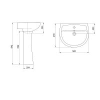 Товар: Раковина Santeri Версия 55 1.3111.5.S00.11B.0 Белая - фото 6 Раковина Santeri Версия 55 1.3111.5.S00.11B.0 Белая — фото 6, Раковины подвесные