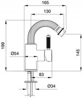 Смеситель для биде Cezares Olimp Бронза арт-OLIMP-BSM2-02-L — фото 2, Смесители для биде