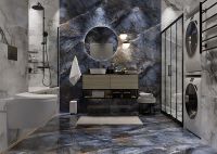 Керамогранит Primavera Bigium Blue High glossy GR202 60x120 см — фото 2, Керамогранит