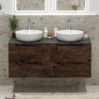 Тумба под раковину BelBagno Etna 120 ETNA-1200-4C-SO-2-RW подвесная Rovere Moro — фото 22, Тумбы под раковину