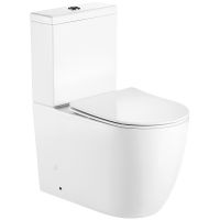 Унитаз компакт Royce Pro RCT-130516WH с бачком и сиденьем Микролифт — фото 1, Унитазы