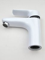 Смеситель для раковины Viko V-4141 Хром Белый — фото 4, Смесители