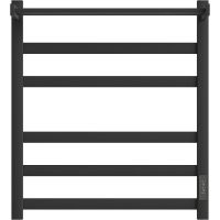 Электрический полотенцесушитель Point Меркурий PN83856PB П5 500x600 с полкой, диммер справа Черный — фото 1, Электрические полотенцесушители