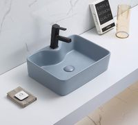 Товар: Раковина-чаша CeramaLux 48 7291MHL-4 Голубая - фото 2 Раковина-чаша CeramaLux 48 7291MHL-4 Голубая — фото 2, Раковины