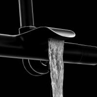 Товар: Душевая система Vincea Esse VSFS-1E1TMB с термостатом Черная матовая - фото 2 Душевая система Vincea Esse VSFS-1E1TMB с термостатом Черная матовая — фото 2, Душевые стойки