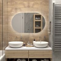 Зеркало Континент Fleur 1000x600 ЗЛП607 с подсветкой с бесконтактным выключателем — фото 1, Зеркала в ванную комнату