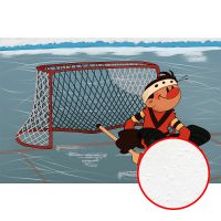 Фреска детская Ortograf Детские 30784 Фактура бархат FX Флизелин (4,1*2,7) Серый/Красный, Люди — фото 1, Фрески