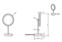 Товар: Косметическое зеркало Art&Max AM-M-062-CR с подсветкой с увеличением Хром - фото 2 Косметическое зеркало Art&Max AM-M-062-CR с подсветкой с увеличением Хром — фото 2, Аксессуары для ванной