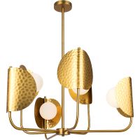 Подвесной светильник Maytoni Modern Tropic MOD164PL-06BS Белый Латунь — фото 1, Подвесные светильники