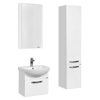 Тумба под раковину Aquaton Ария 50 1A140301AA010 подвесная Белая — фото 4, Тумбы под раковину