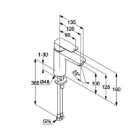 Товар: Смеситель для раковины Kludi Pure Style 402923975 Черный матовый - фото 6 Смеситель для раковины Kludi Pure Style 402923975 Черный матовый — фото 6, Смесители