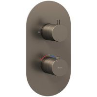 Смеситель для душа Ravak Espirit ES 063.20GB.O2 X070323 с термостатом Графит — фото 1, Смеситель для душа