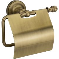 Держатель туалетной бумаги Migliore Mirella 17161 с крышкой Бронза — фото 1, Держатели туалетной бумаги