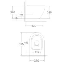 Товар: Унитаз Agger AT03100 подвесной с сиденьем Микролифт - фото 12 Унитаз Agger AT03100 подвесной с сиденьем Микролифт — фото 12, Подвесные унитазы