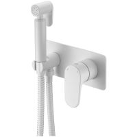 Гигиенический душ со смесителем Boheme Spectre 457-MW Белый матовый — фото 1, Душевое оборудование. Душевая программа