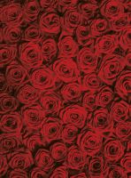 Фреска Ortograf Цветы 50044 Фактура флок FLK Флизелин (2*2,7) Красный, Цветы — фото 2, Фрески