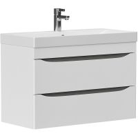 Тумба под раковину Volna Lake 80.2Y tpLAKE80.2Y-01 подвесная Белая — фото 1, Тумбы под раковину