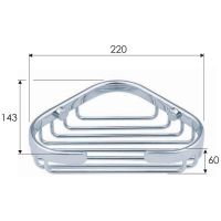 Товар: Полка корзина Remer RB272CR Хром - фото 2 Полка корзина Remer RB272CR Хром — фото 2, Полки для ванной и душа