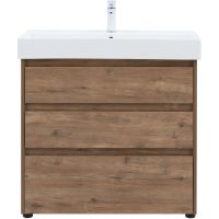 Тумба под раковину Aquanet Nova Lite 85 302477 Дуб рустикальный — фото 5, Тумбы под раковину