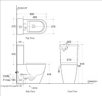 Унитаз компакт Logan L1C 261949 без бачка с сиденьем Микролифт — фото 11, Унитазы