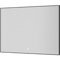 Зеркало Boheme Modern 100x70 543-100-B с подсветкой Черное с сенсорным выключателем и подогревом — фото 1, Мебель для ванной