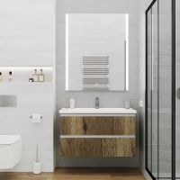 Товар: Зеркало Laparet Electra 90 electra.90/110 с подсветкой с сенсорным выключателем и подогревом - фото 5 Зеркало Laparet Electra 90 electra.90/110 с подсветкой с сенсорным выключателем и подогревом — фото 5, Мебель для ванной