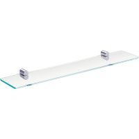 Стеклянная полка Bemeta Organic 157102241 Хром — фото 1, Полки для ванной и душа