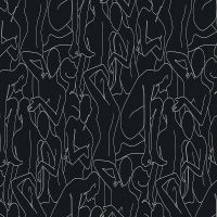 Обои LOYMINA Amazonia Ins2 011 Флизелин (1*10,05) Черный, Люди/Абстракция — фото 1, Обои для стен