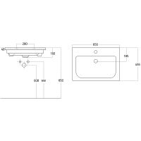 Товар: Тумба с раковиной Misty Мира 65 УТ000022681 Белая матовая - фото 8 Тумба с раковиной Misty Мира 65 УТ000022681 Белая матовая — фото 8, Мебель для ванной