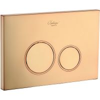 Клавиша смыва Boheme 658 Золото глянцевое — фото 1, Комплектующие для душевого оборудования