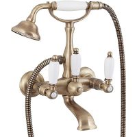 Смеситель для ванны Cezares First FIRST-VD-02-Bi Бронза — фото 1, Смеситель для ванны