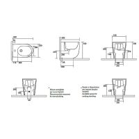 Товар: Биде Kerasan Nolita 532030*1 Белое матовое - фото 7 Биде Kerasan Nolita 532030*1 Белое матовое — фото 7, Биде