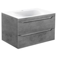 Тумба под раковину Vincea Fine VMC-2F800BT подвесная Beton — фото 2, Тумбы под раковину
